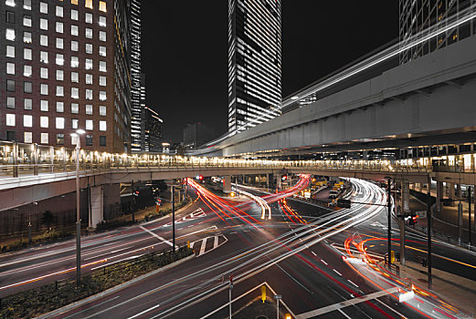 日本东京市区高架道路