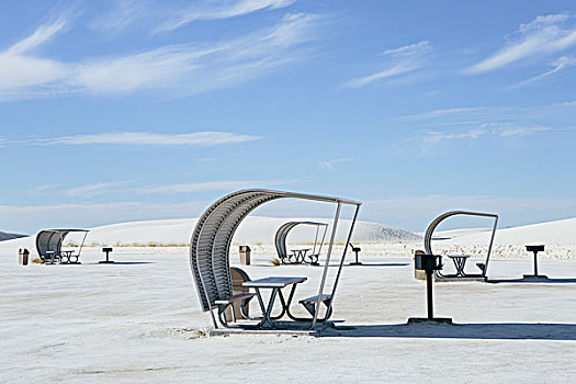 野餐桌,白沙国家公园