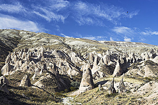 土耳其,卡帕多西亚,吉瑞姆,岩石构造,风景