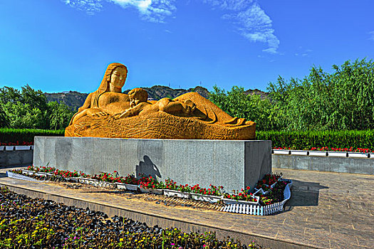 甘肃兰州黄河母亲雕塑lanzhouyellowrivermothersculpture