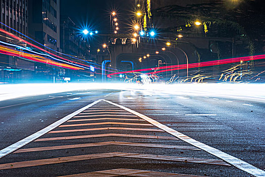 成都brt交通,夜景交通