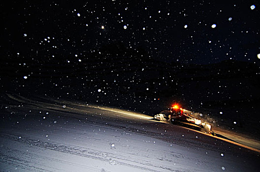 夜晚,责任,2000年,滑雪,胜地,山谷,奥地利,欧洲