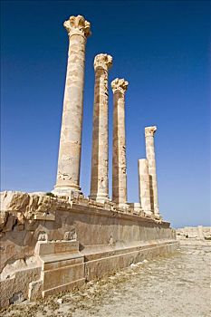 伊希斯,庙宇,罗马,遗迹,塞卜拉泰,利比亚
