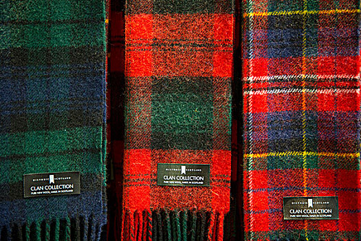 苏格兰,格子图案,围巾,出售,高地