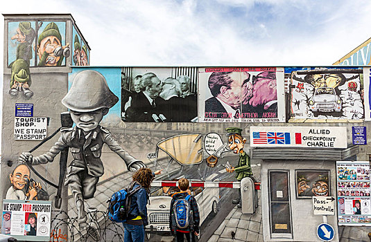 柏林墙,涂鸦,柏林,德国,欧洲