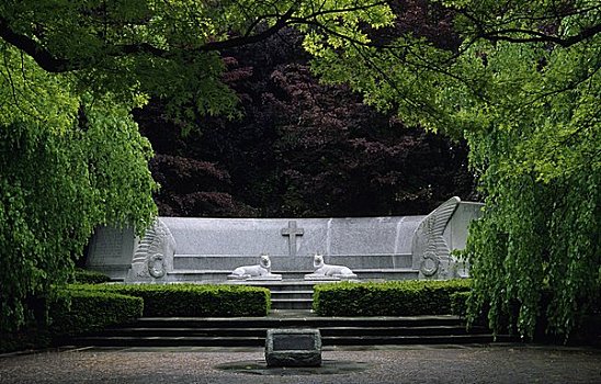 雕塑,墓地,公园,伊利诺斯,美国