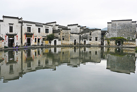 月牙状,水池,安徽,中国