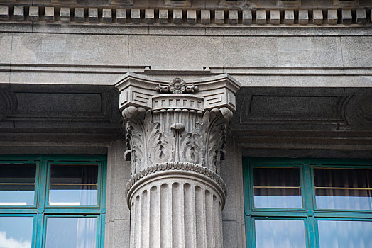邮政博物馆,古建筑欧式雕花元素