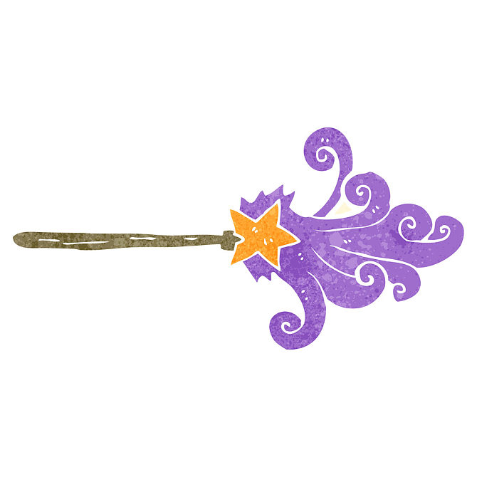 复古_卡通_魔法棒_高清图片_全景视觉