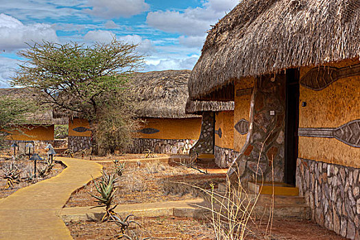 住宿,萨布鲁国家公园,肯尼亚,东非