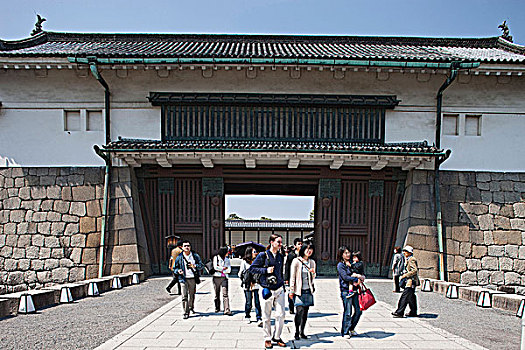 大门,二条城,京都,日本