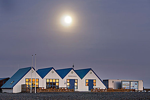 旅游,中心,满月,东方,冰岛