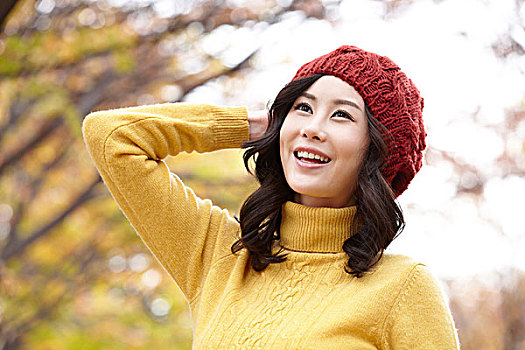 美女,公園