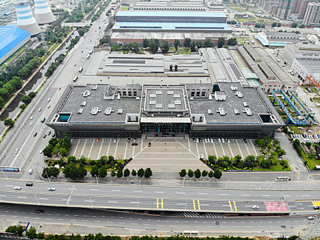 航拍辽宁省沈阳市中国工业博物馆