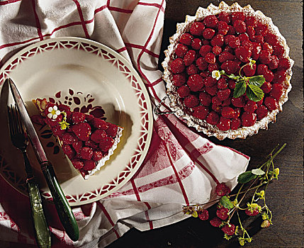 酥皮糕点,野草莓,点心