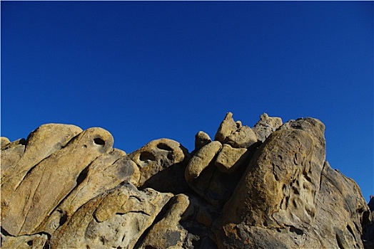 阿拉巴马山丘,石头,蓝天,加利福尼亚