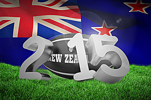 合成效果,图像,新西兰,橄榄球,信息,新西兰国旗,白色背景