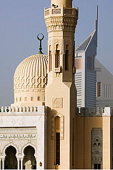 清真寺,阿联酋塔楼,迪拜,阿联酋