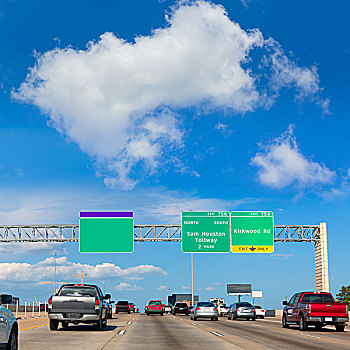 休斯顿,高速公路,交通,州际,德克萨斯,美国