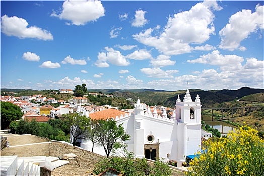 白色,教堂,南,葡萄牙