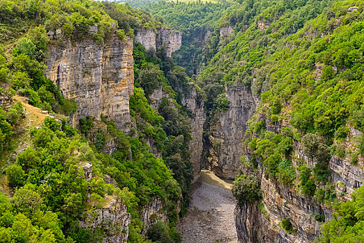 峡谷,培拉特,阿尔巴尼亚,欧洲