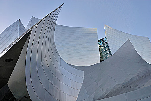 迪士尼音乐厅,特写,建筑师,洛杉矶,加利福尼亚,美国