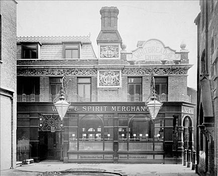 户外,酒馆,南华克,伦敦,1898年,艺术家