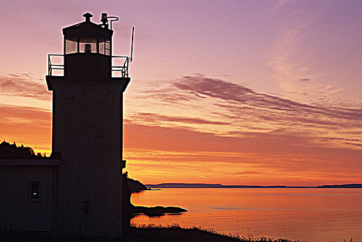 灯塔,黎明,芬地湾,新斯科舍省,加拿大