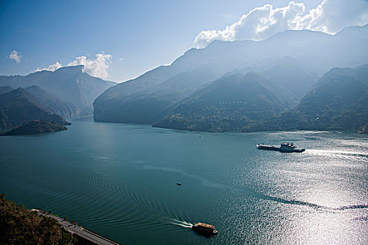 长江三峡奉节江河水域