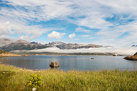 山,风景,格陵兰