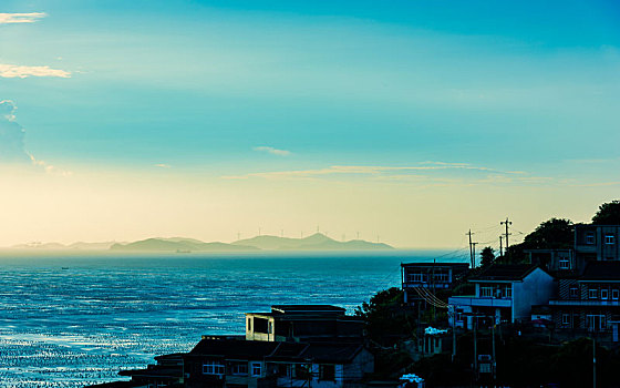 海岛,日出日落,风光