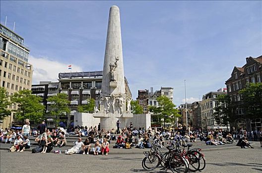 国家纪念建筑,坝,阿姆斯特丹,荷兰,欧洲