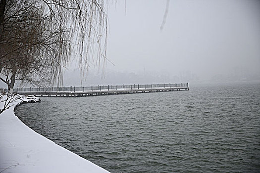 玄武湖雪景