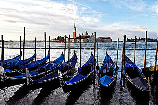 小船,圣乔治奥,马焦雷湖,教堂,背影,圣马科,地区,威尼斯,世界遗产,威尼西亚,意大利,欧洲