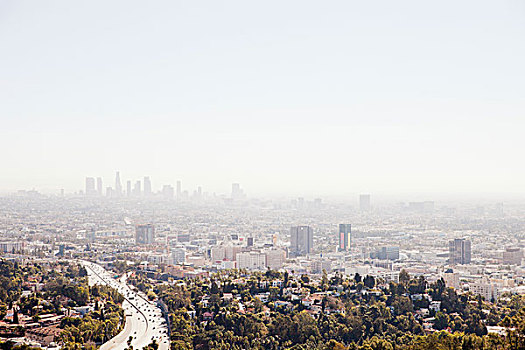 风景,上方,洛杉矶