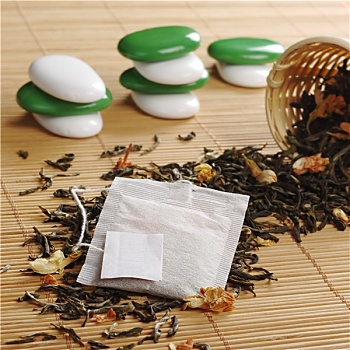 茶叶包,空,标签,绿茶