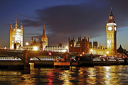 英国,英格兰,伦敦,大本钟,威斯敏斯特桥,议会大厦