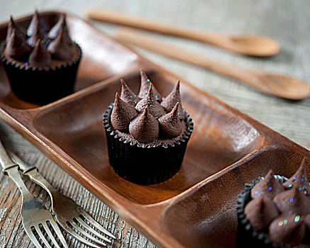 黑巧克力,杯形蛋糕,可食,闪光