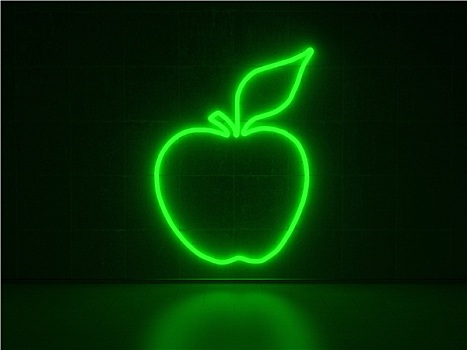 苹果,序列,霓虹灯
