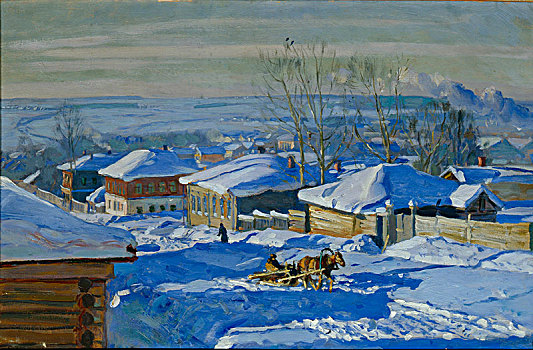 冬天,艺术家,茹科夫斯基
