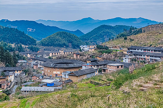 福建省,漳州市,南靖,县河,楼群,建筑,景观