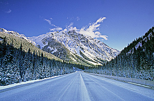 泛加高速公路,攀升,冰川国家公园,不列颠哥伦比亚省,加拿大