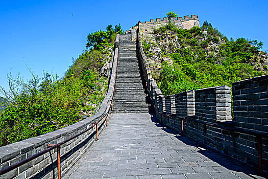 长城陡峭的台阶