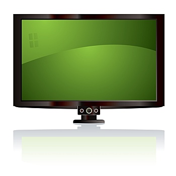 液晶显示屏,电视,绿色