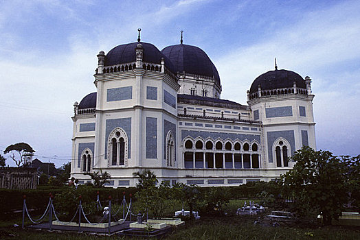 亚洲,印度尼西亚,苏门答腊岛,大清真寺