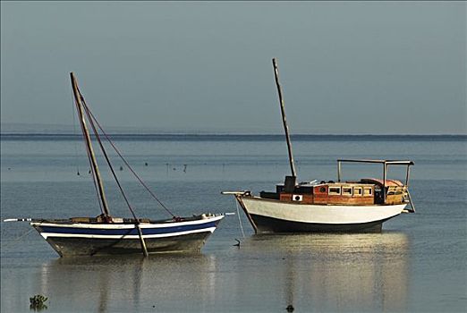 渔船,艾博岛,岛屿,莫桑比克,非洲