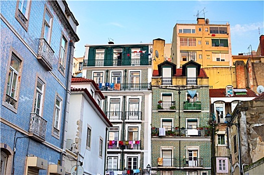 阿尔法马区,建筑,里斯本,葡萄牙