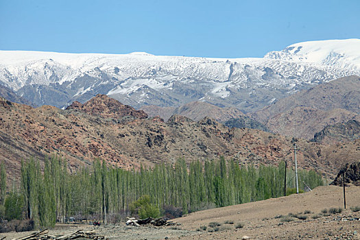 新疆哈密,西部天山深处的风光
