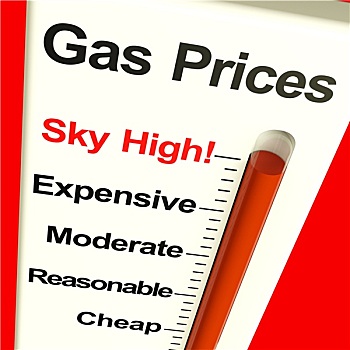 油价,天空,高,监控,展示,翱翔,燃料,费用