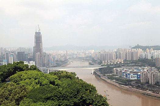 重庆两江,嘉陵江,长江,两岸城市风光